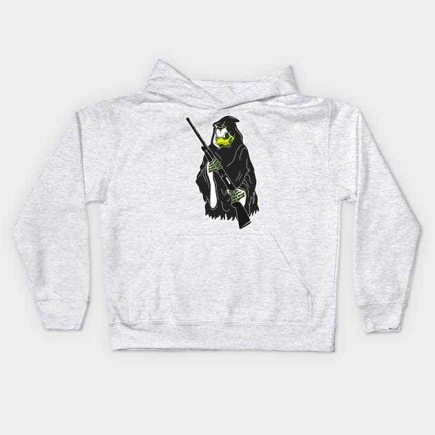 duck hunter Kids Hoodie by Shankara